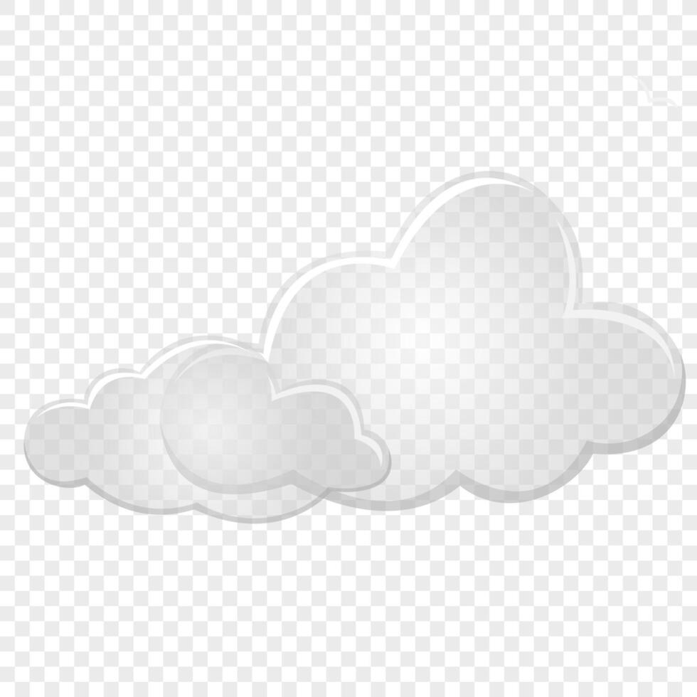 Clouds. Flat design style. For the design of your website, logo, application. Vector illustration