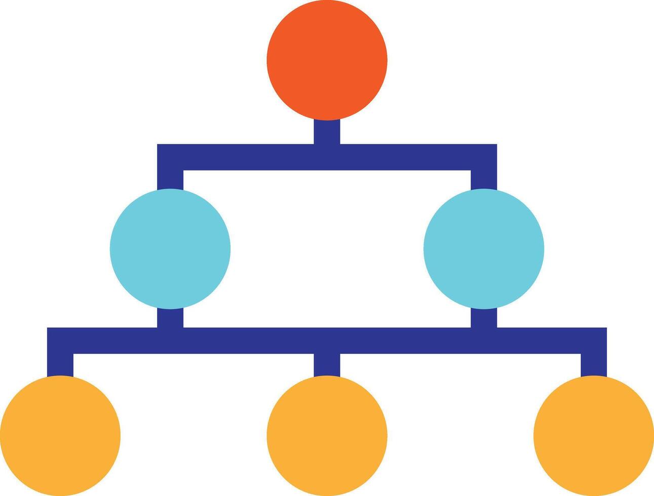 Hierarchy Team Structure vector