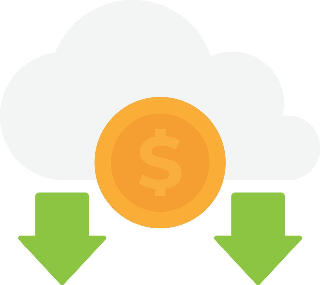 Cloud Storage Finance vector