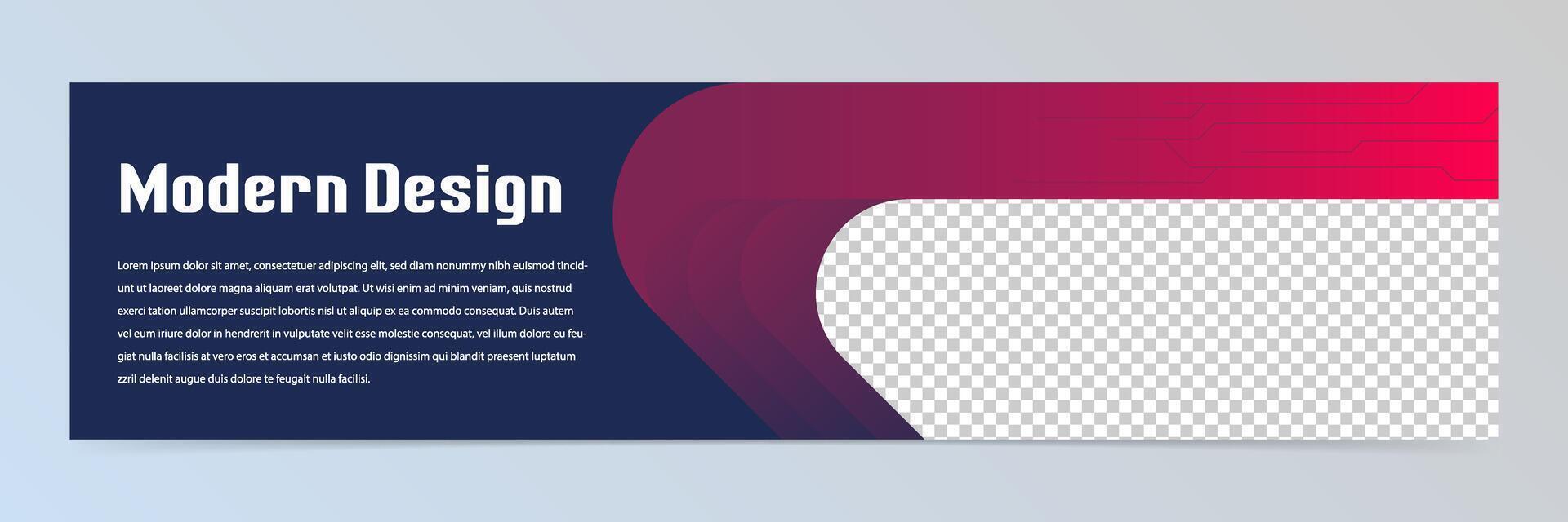 Modern abstract banner template vector