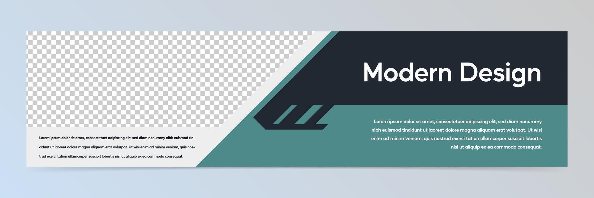 Modern abstract banner template vector