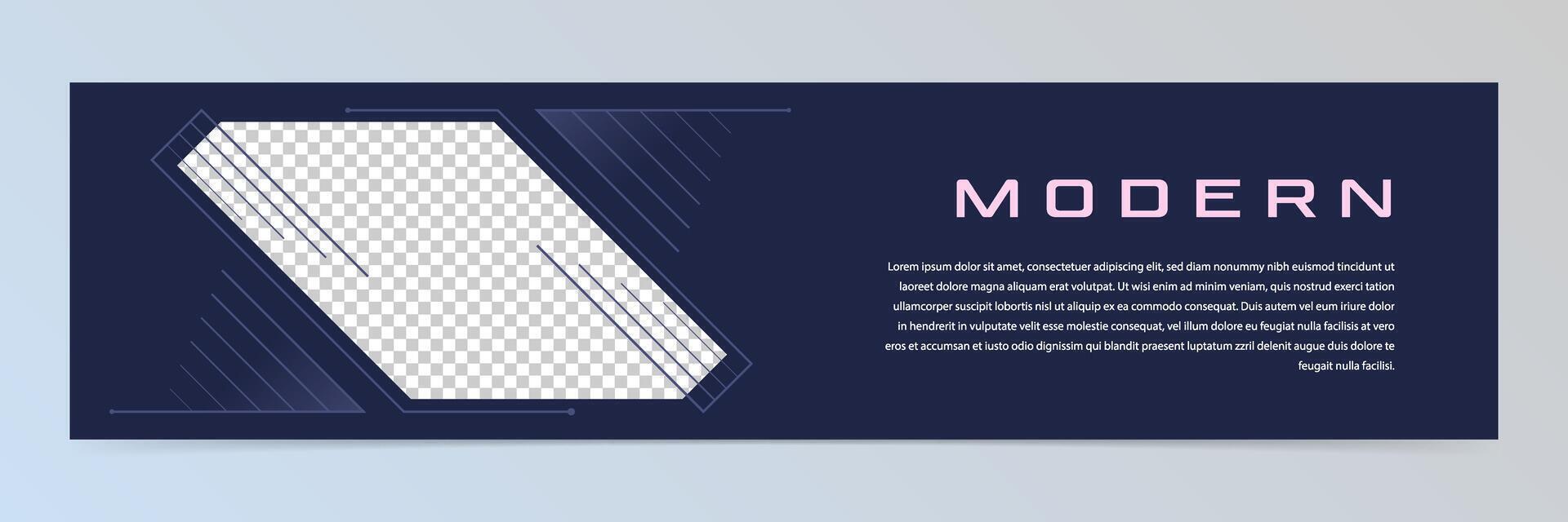 Modern abstract banner template vector