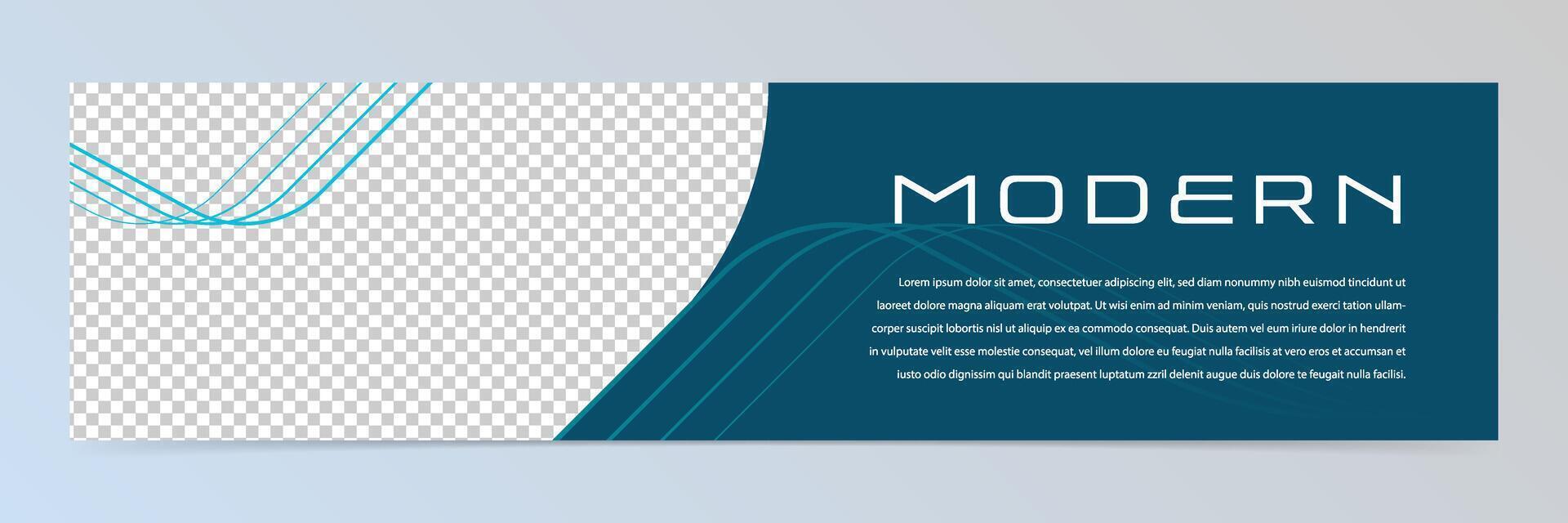 Modern abstract banner template vector