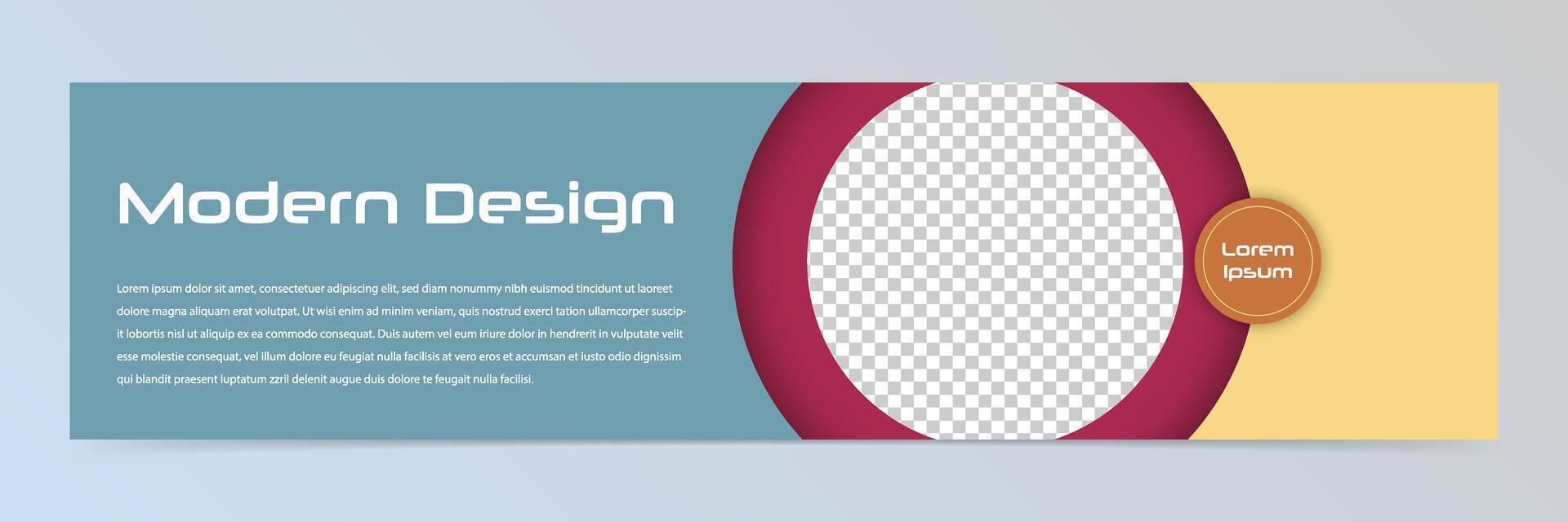 Modern abstract banner template vector