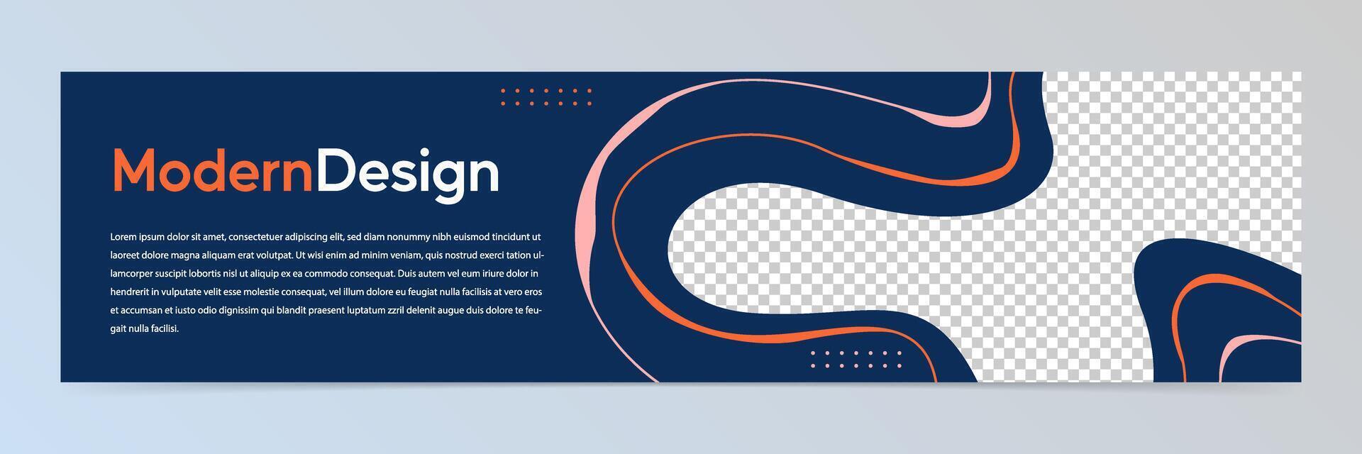 Modern abstract banner template vector