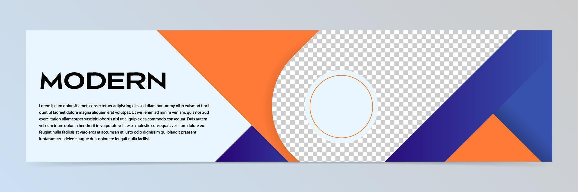 Modern abstract banner template vector