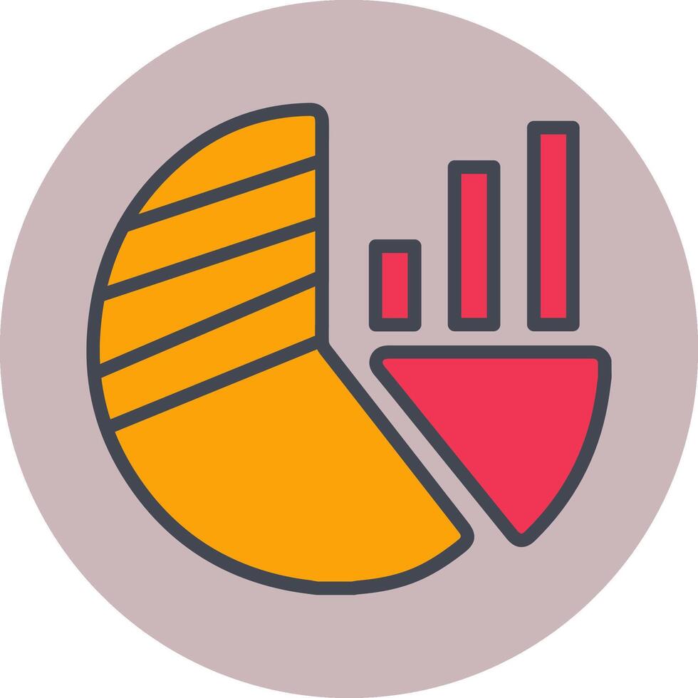 Pie chart Vector Icon