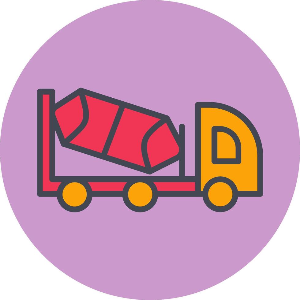 Cement Truck Vector Icon