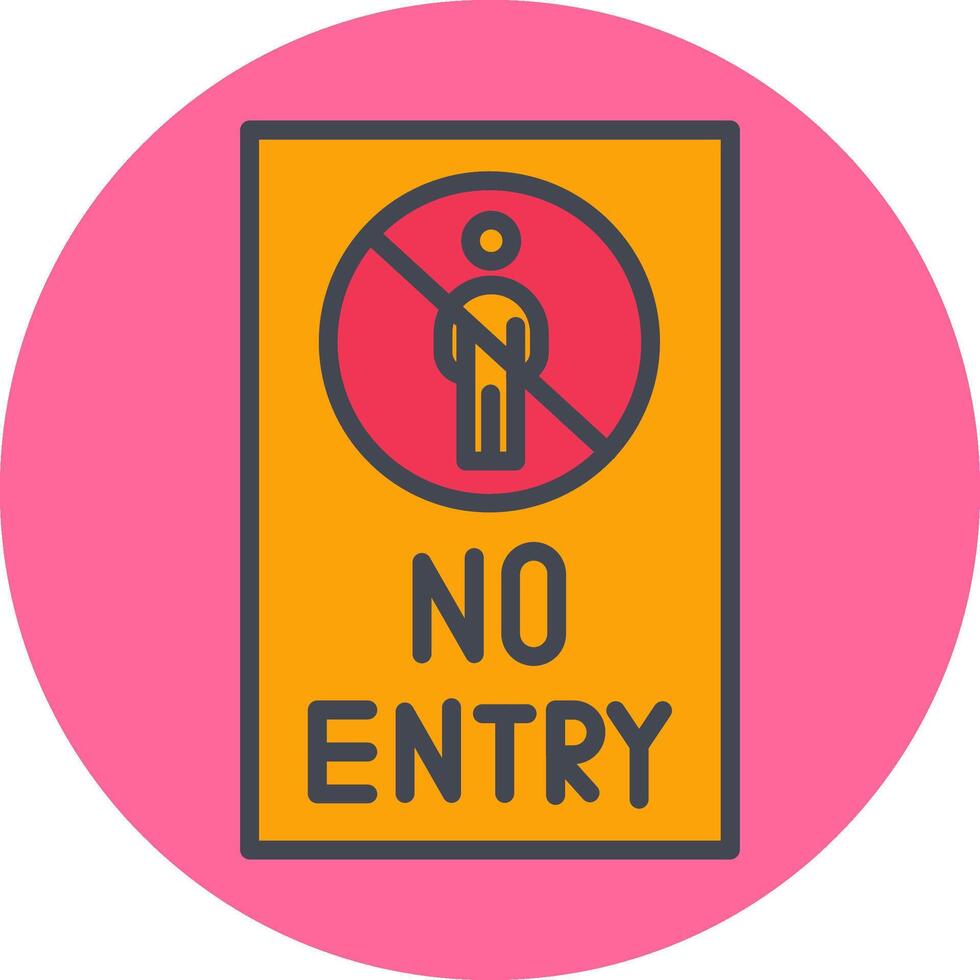 No Entry Sign Vector Icon