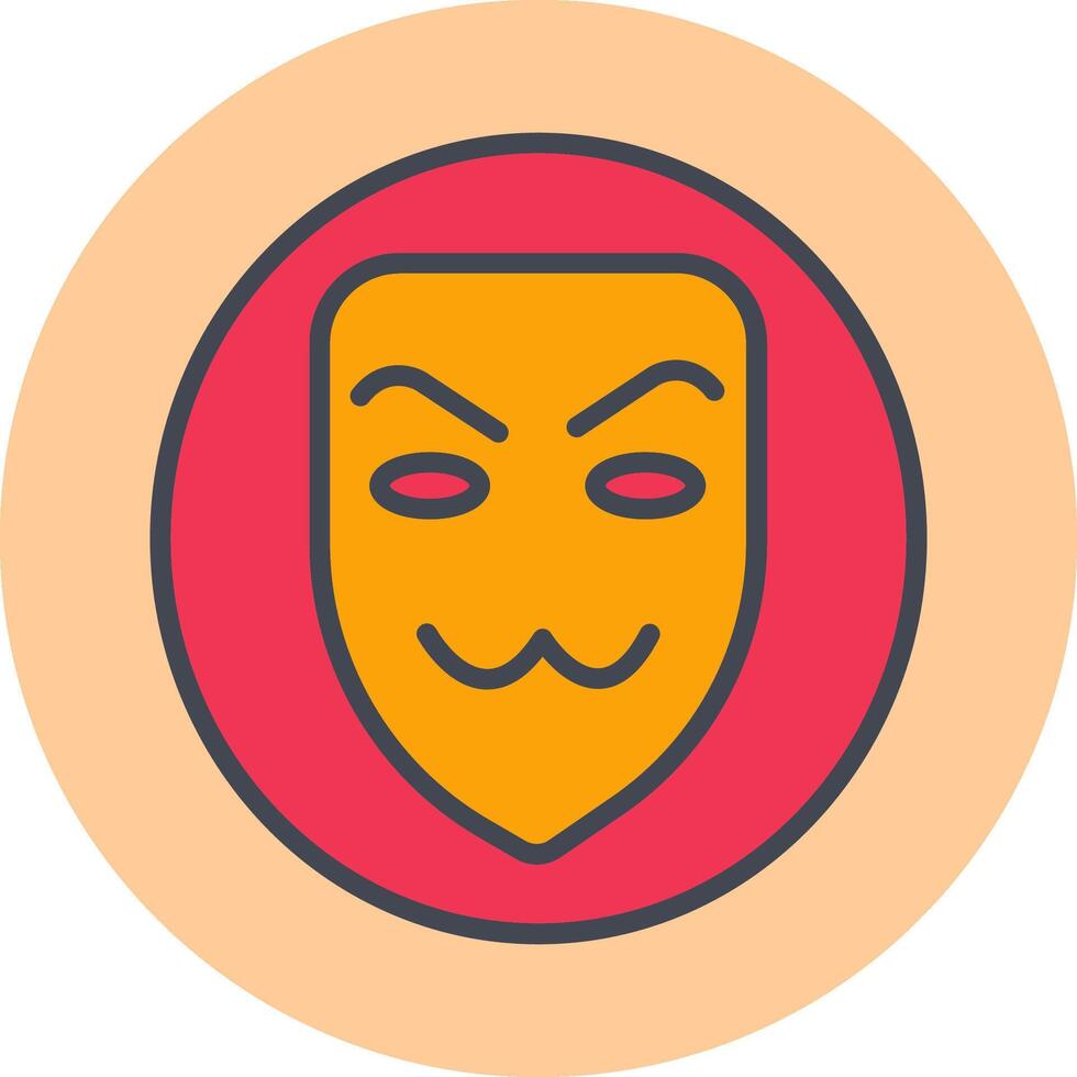 icono de vector de máscara de hacker