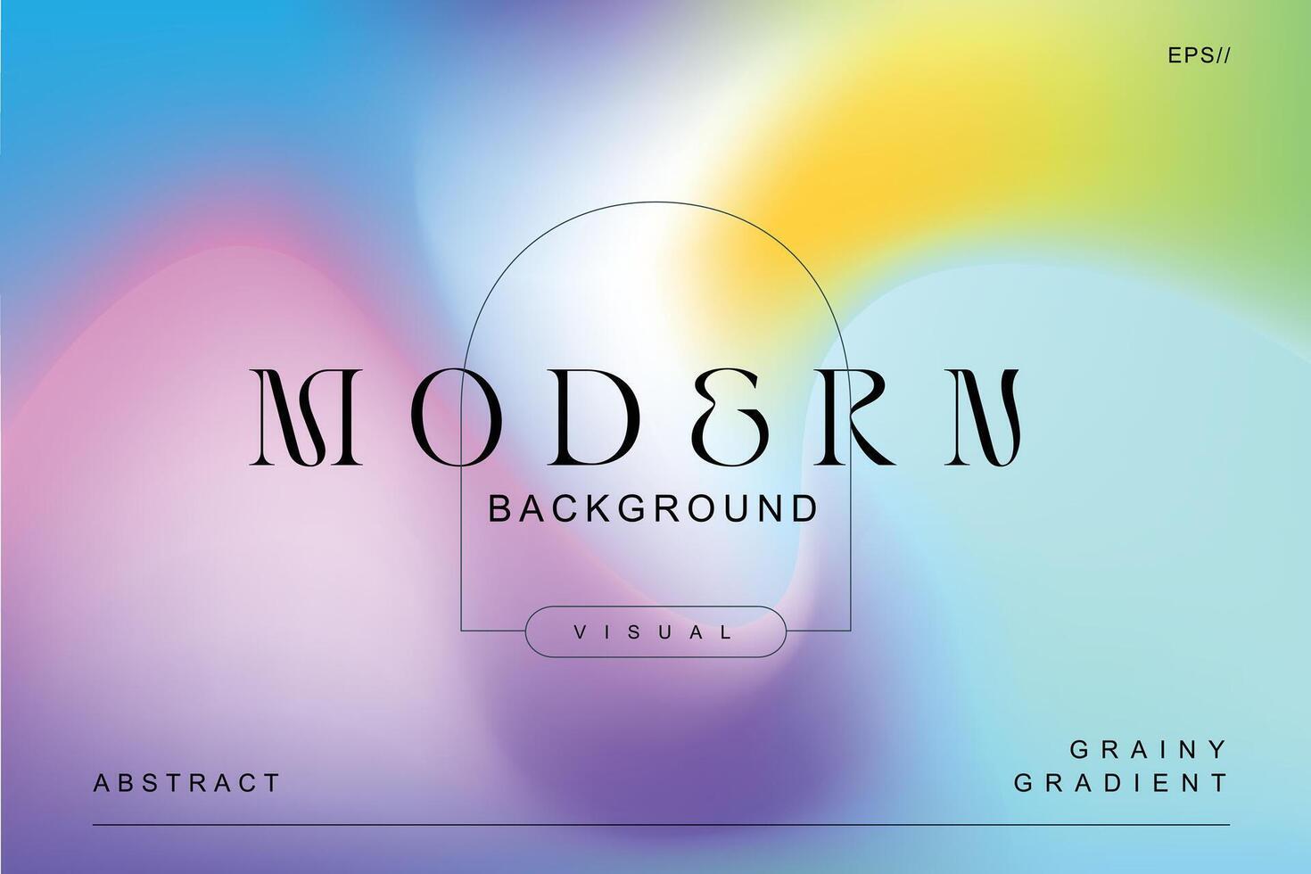 Grainy vector gradient backgrounds with geometric shapes