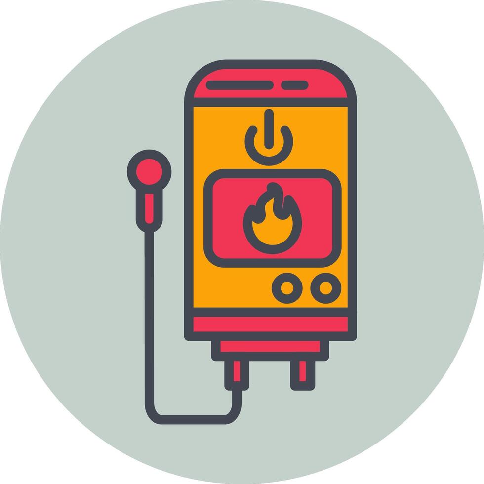 Tankless Water Heater Vector Icon