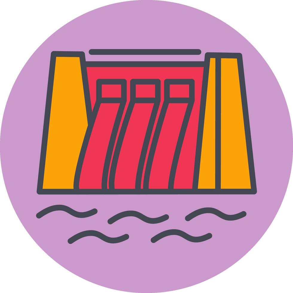 Water Dam Vector Icon