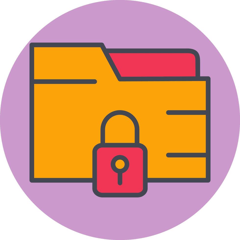 Secure Folder Vector Icon