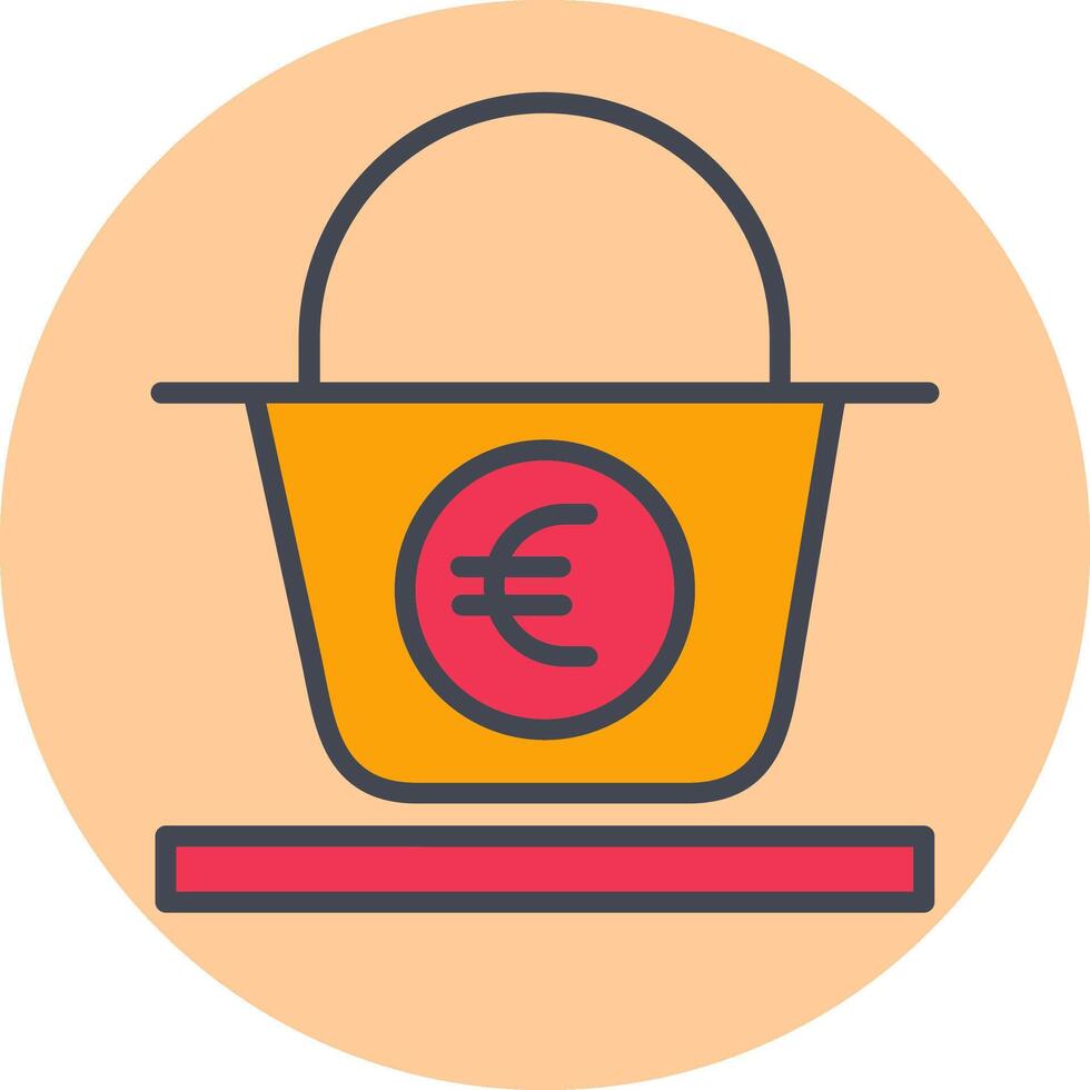 Euro Basket Vector Icon