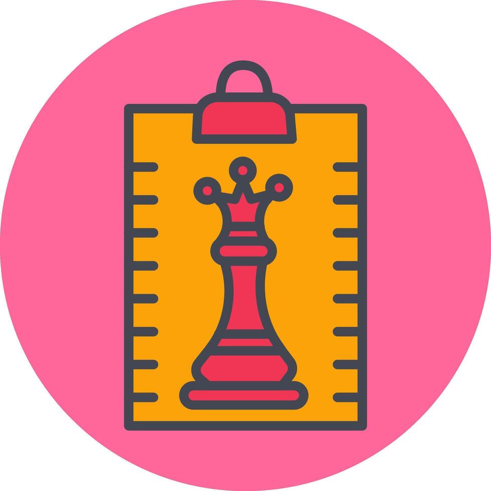 Clipboard Chess Vector Icon