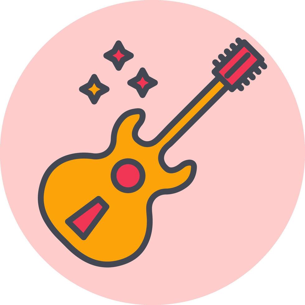 icono de vector de guitarra