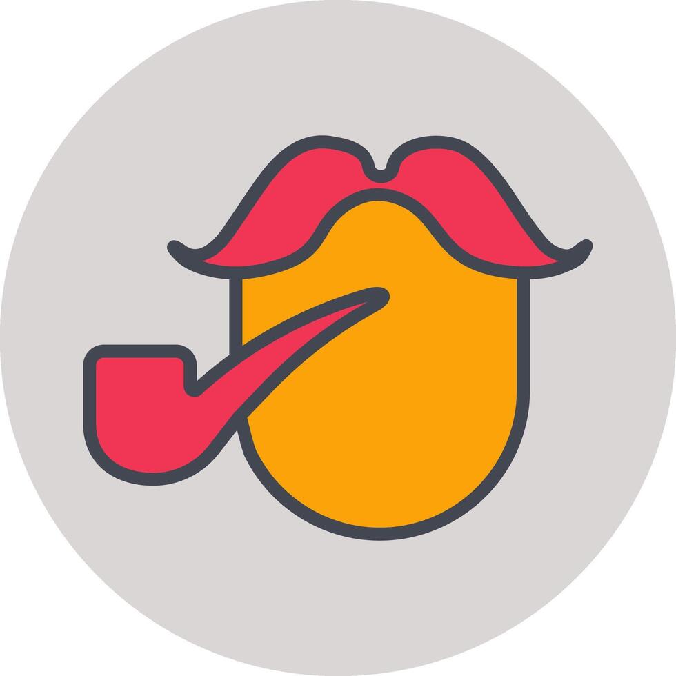 Pirate with Smoking Pipe Vector Icon