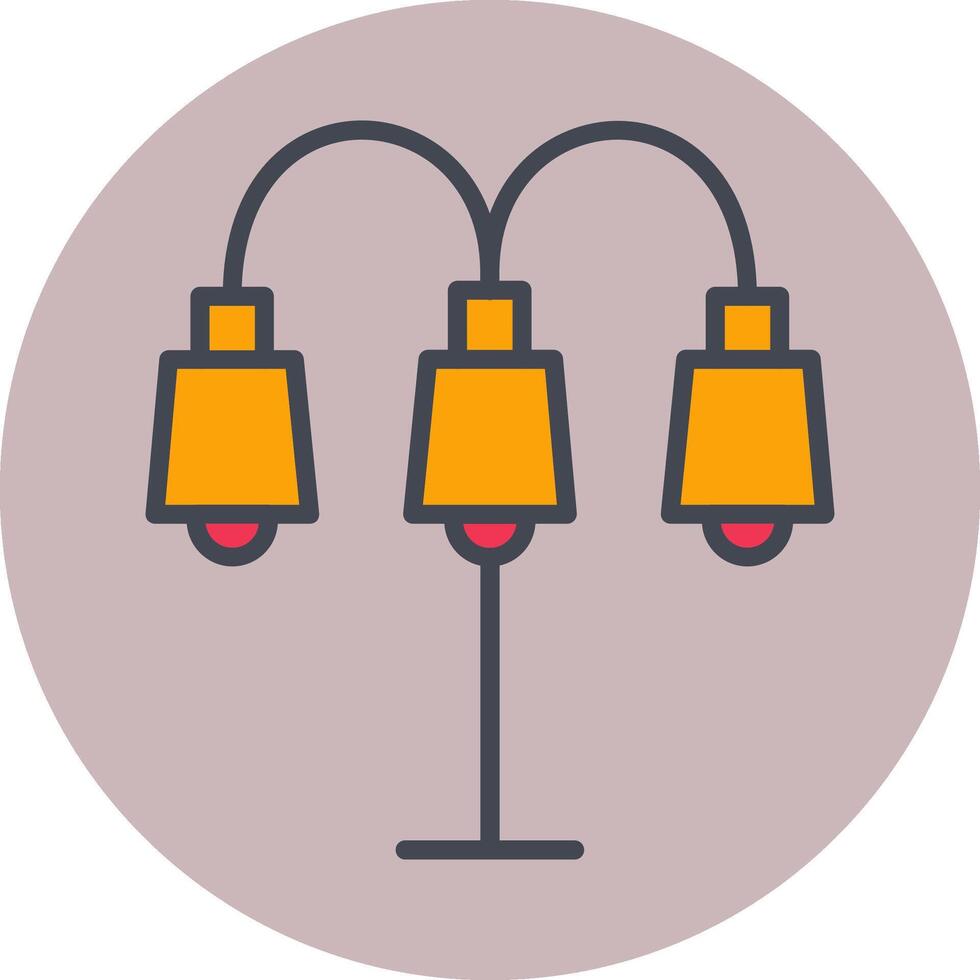 Lamp with stand Vector Icon