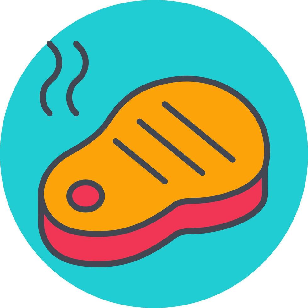 Steak Vector Icon