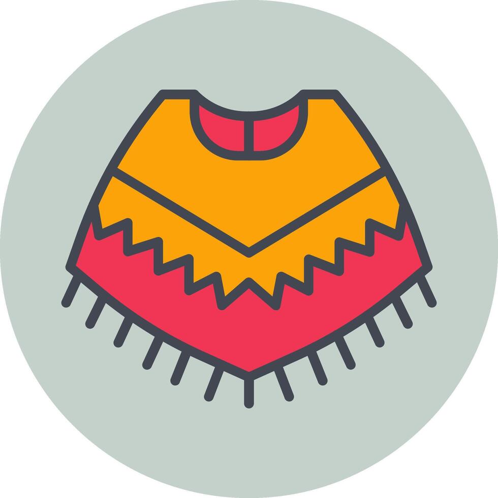 Poncho Vector Icon