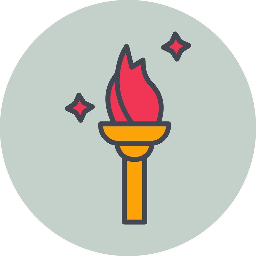 Torch Vector Icon