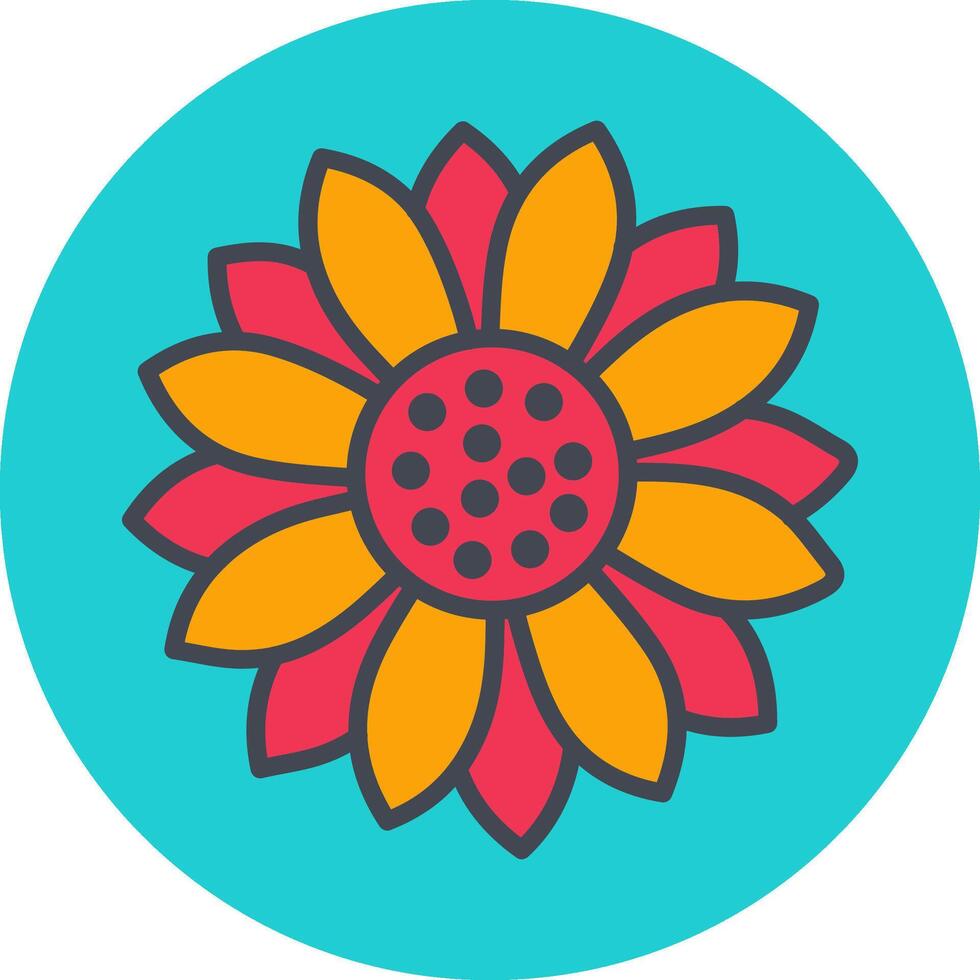 Sunflower Vector Icon