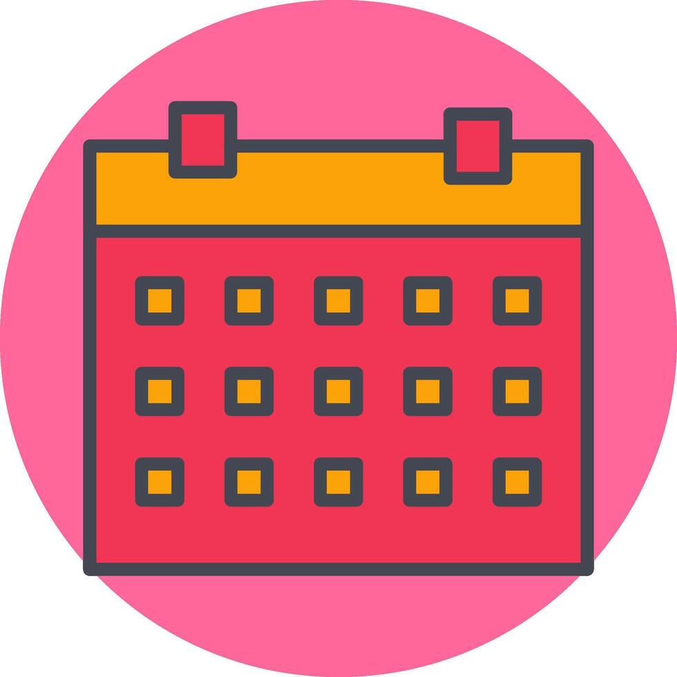 icono de vector de calendario