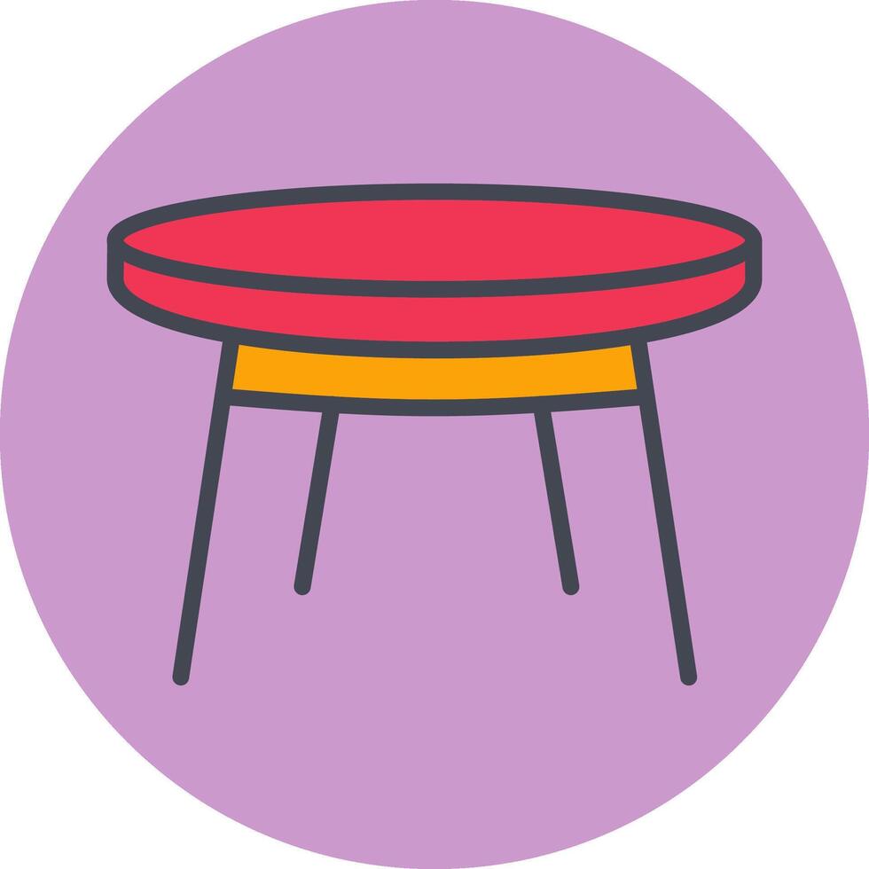 Small Table Vector Icon