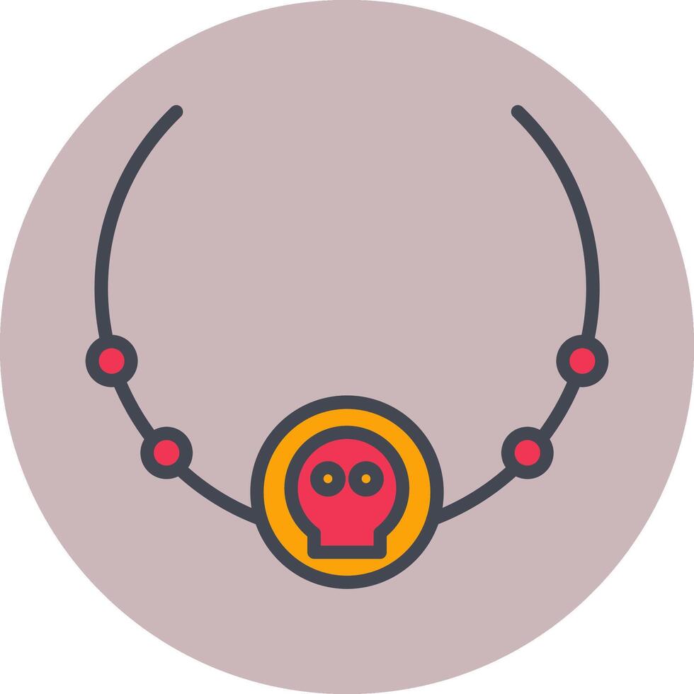 Pirate Necklace Vector Icon