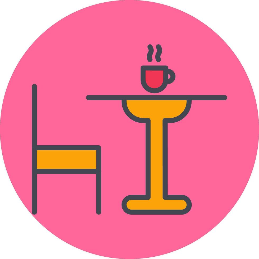 Tea Table Vector Icon