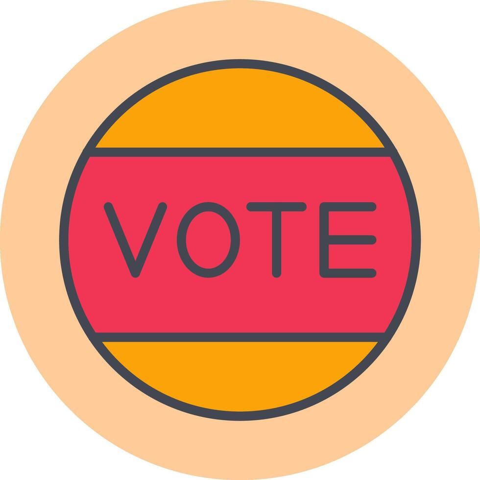 icono de vector de voto