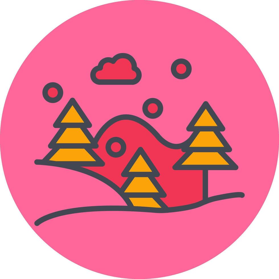 icono de vector de caída de nieve