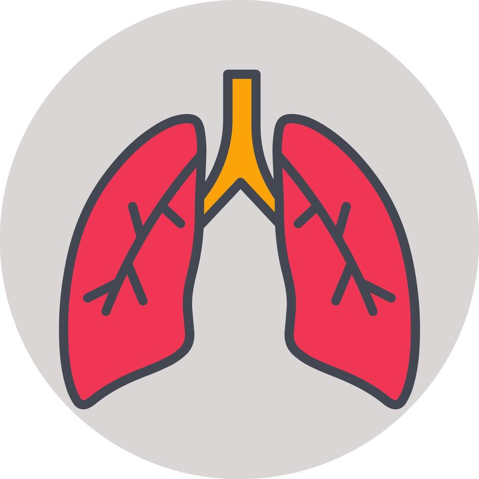 Lungs Vector Icon