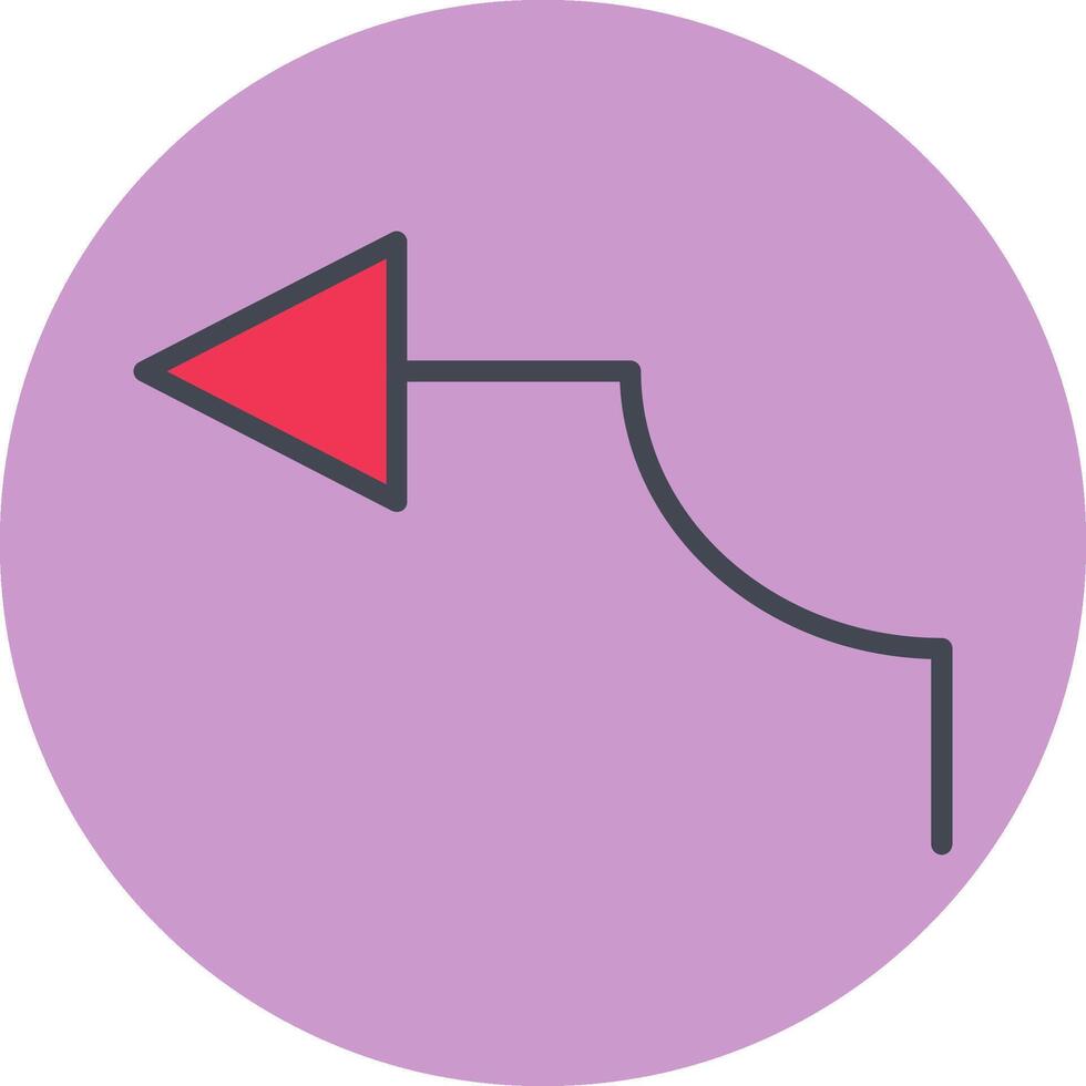 Arrow Pointing Left Vector Icon