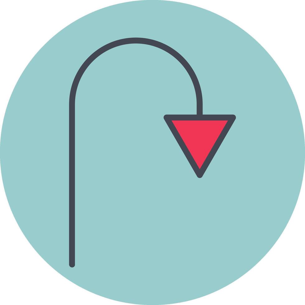 Arrow Pointing Down Vector Icon