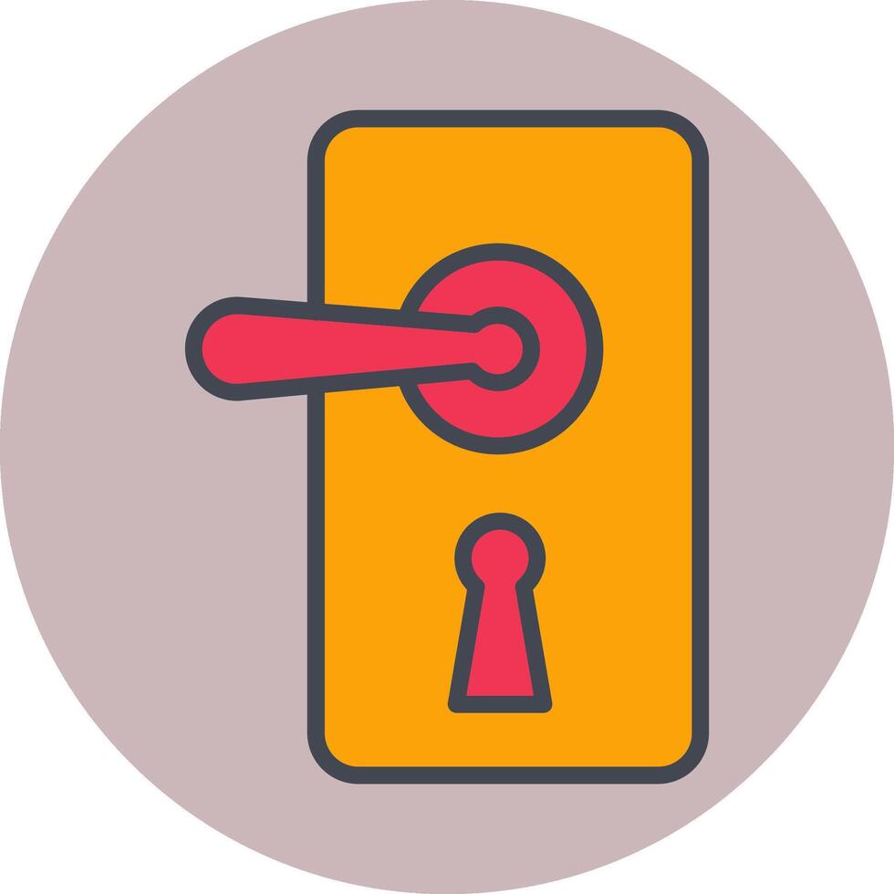 Door Lock Vector Icon