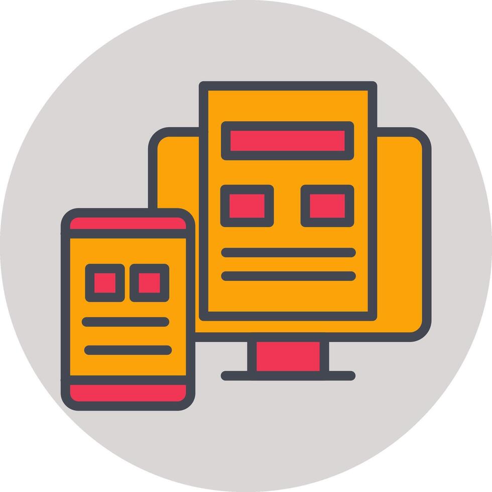 Adaptive Layout Vector Icon