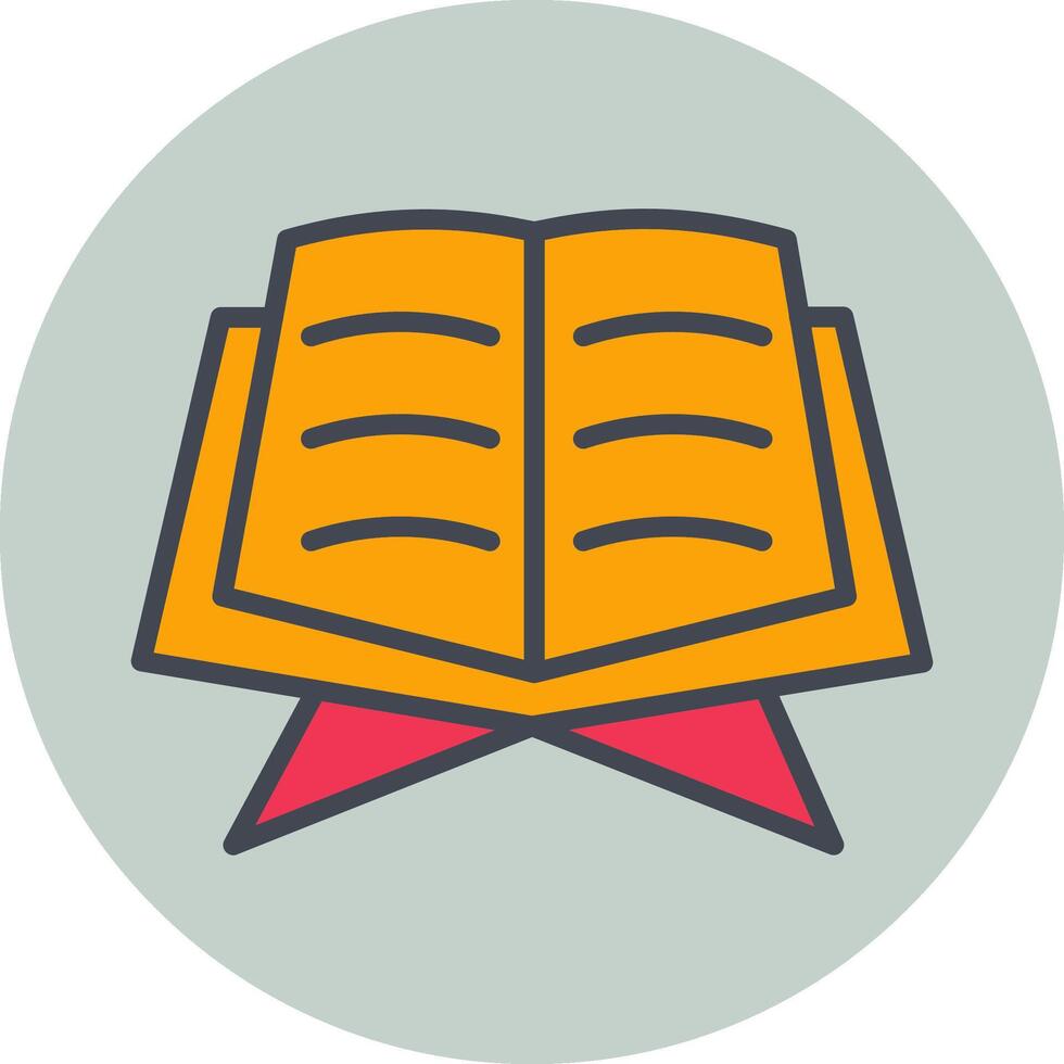 icono de vector de libro sagrado