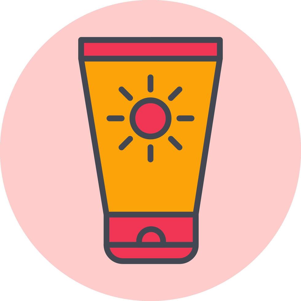 Sun Cream Vector Icon