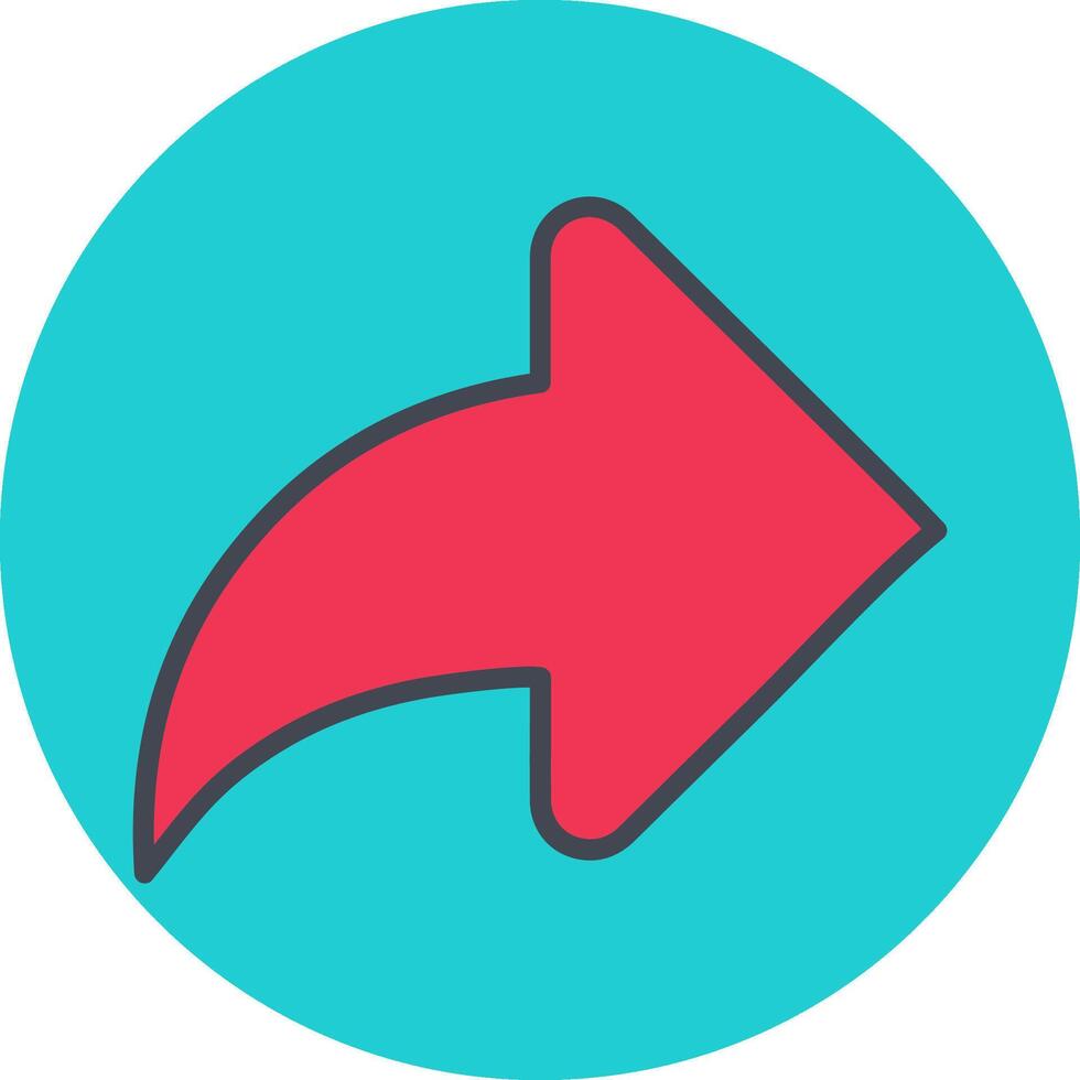 Right Back Arrow Vector Icon