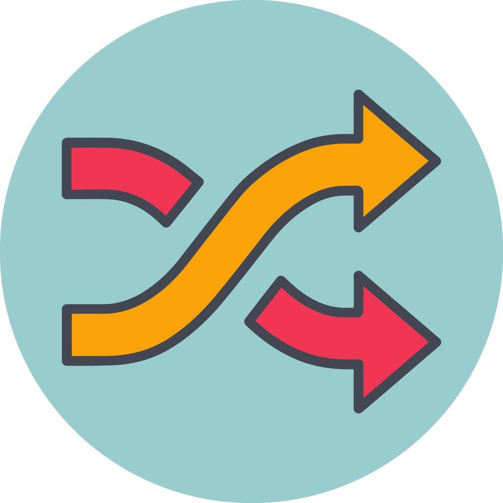 Shuffle Vector Icon