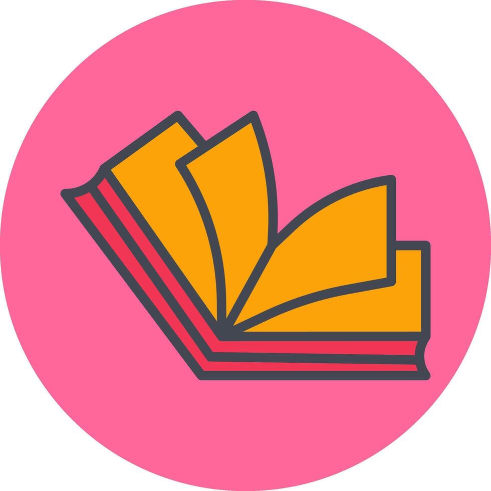 icono de vector de libro abierto