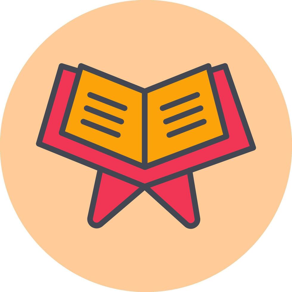 Reading Holy Book Vector Icon