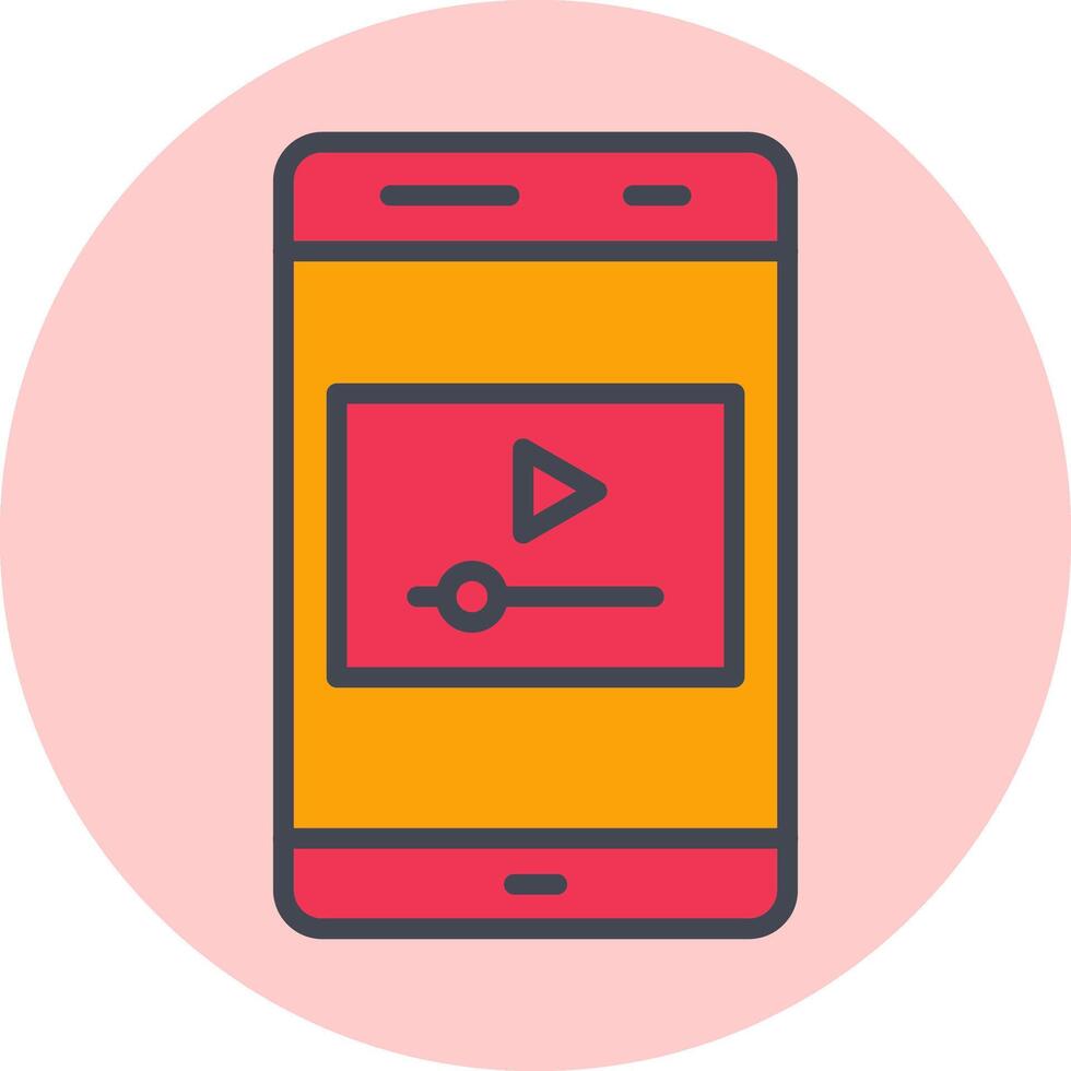 icono de vector de videos