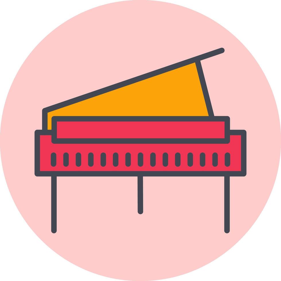 Grand Piano Vector Icon