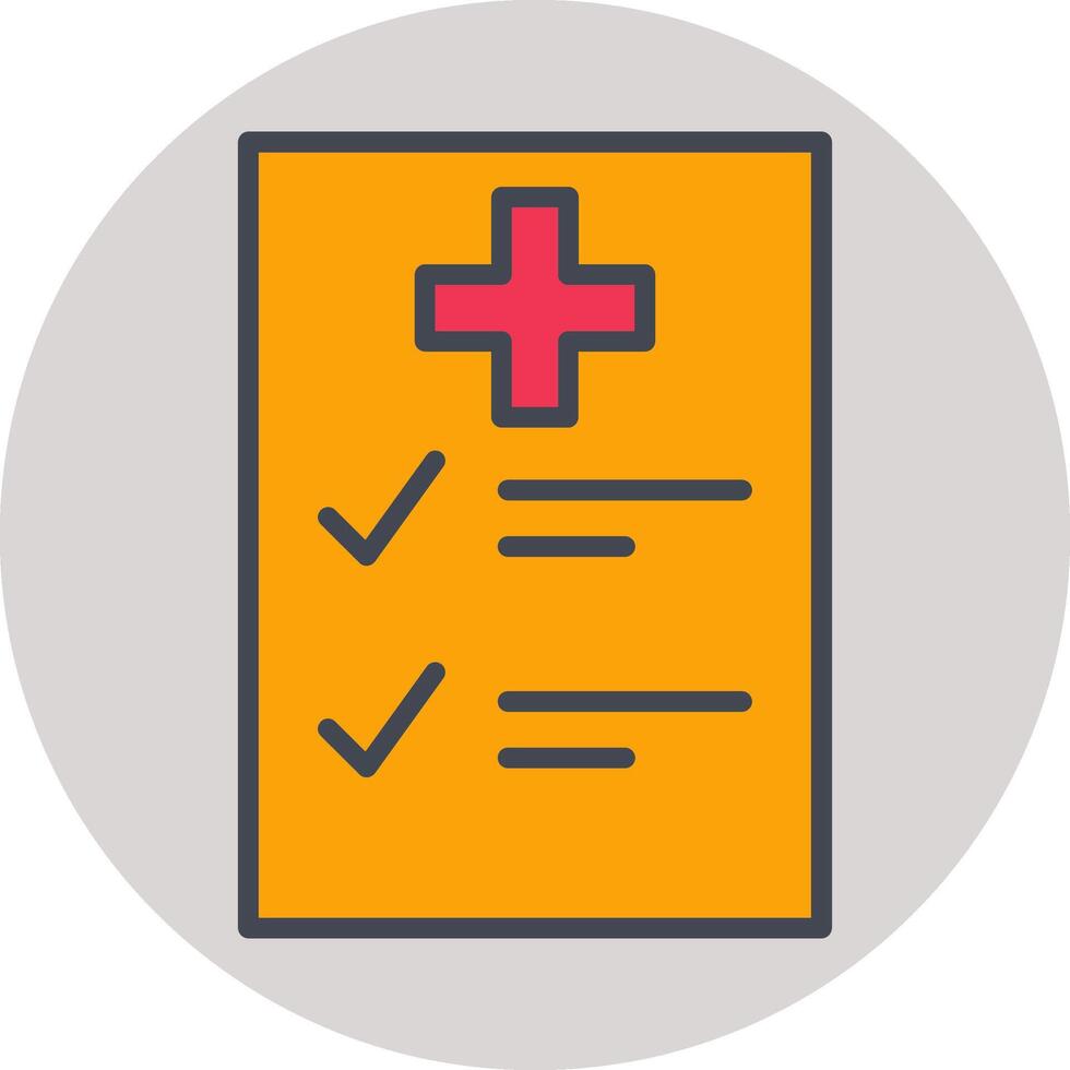 Medical Examination List Vector Icon