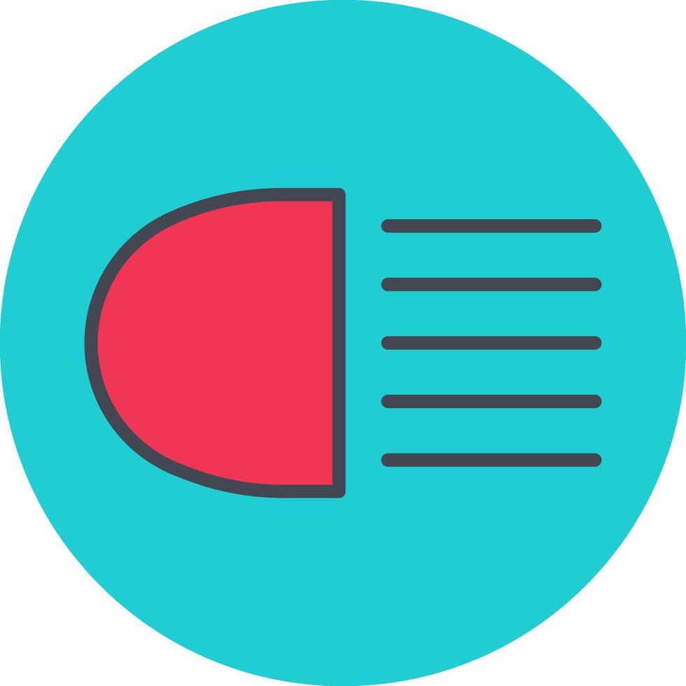 Headlight Vector Icon