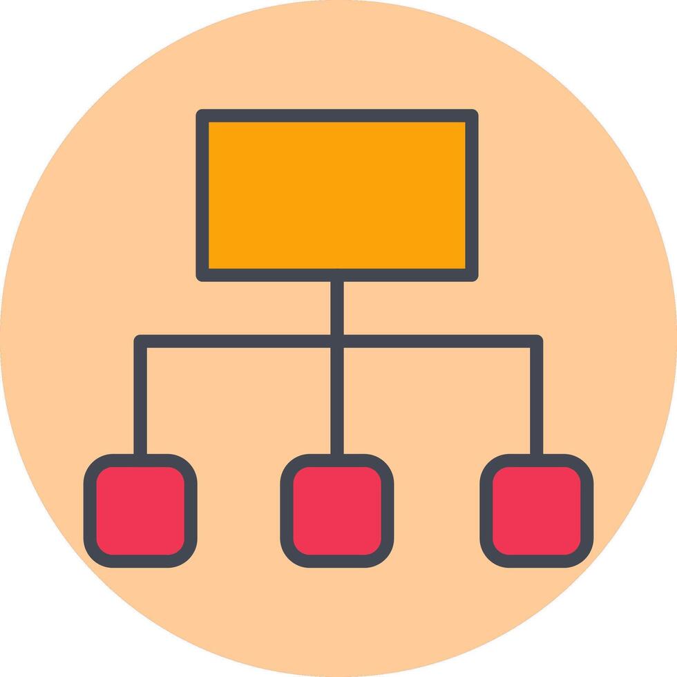 icono de vector de diagrama de flujo