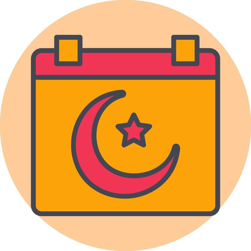 Islamic Calendar Vector Icon